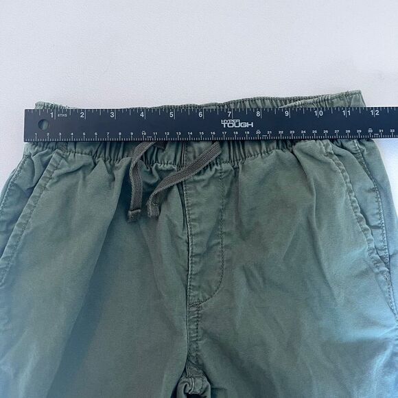 Gap Kids Boys Size Medium Green Pull on Long Pants Side Pockets Elastic Cuffs - Picture 9 of 12